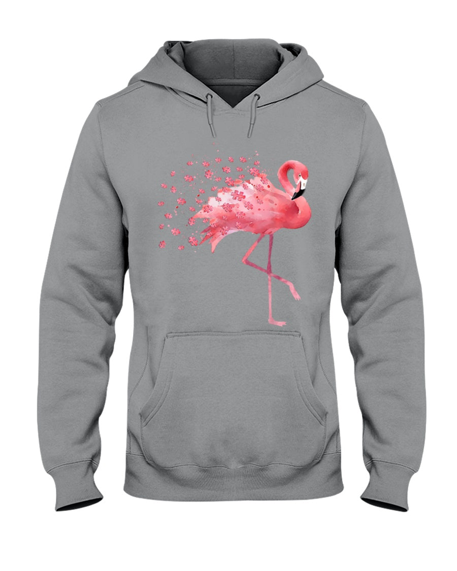 Autism Awareness- Autism Flamingo Custom Design Hoodie