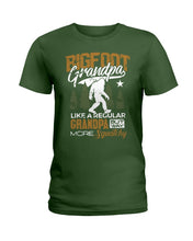 Load image into Gallery viewer, Bigfoot Grandma - Like A Regular Grandpa But Way More Squatchy Custom Design Ladies Tee
