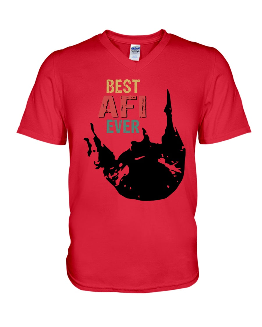 Best Afi Ever Colorful Words Abstract Personalized Name Gifts Guys V-Neck