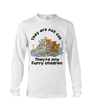 Load image into Gallery viewer, Cat Is Furry Children Custom Design Gifts For Cat Lovers Unisex Long Sleeve
