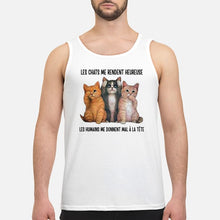 Load image into Gallery viewer, Cat Make Me Happy Gift For Cat Lovers Unisex Tank Top

