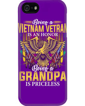 Load image into Gallery viewer, Being A Vietnam Veteran Is An Honor Grandpa Gifts Phone case

