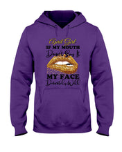 Load image into Gallery viewer, April Girl If My Mouth Doesn&#39;t Say It My Face Definitely Will Custom Design Hoodie
