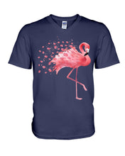 Load image into Gallery viewer, Autism Awareness- Autism Flamingo Custom Design Guys V-Neck

