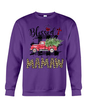 Load image into Gallery viewer, Blessed Mamaw Leopard Pattern Driving Car Custom Design Gifts Sweatshirt
