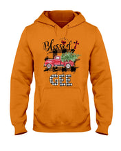 Load image into Gallery viewer, Blessed Gee Black And White Plaid Driving Car Custom Design Gifts Hoodie
