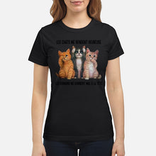 Load image into Gallery viewer, Cat Make Me Happy Gift For Cat Lovers Ladies Tee
