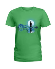 Load image into Gallery viewer, Bigfoot Guitar And Lake  Meaningful Gifts For Bigfoot Lovers Ladies Tee
