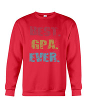 Load image into Gallery viewer, Best Gpa Ever Colorful Abstract Words Personalized Name Gifts Sweatshirt
