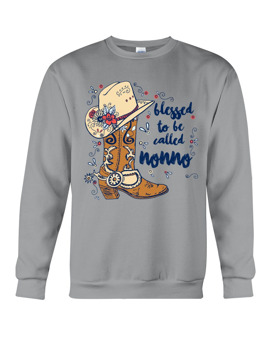 Blessed To Be Called Nonno Cowboy Custom Design Gifts Sweatshirt