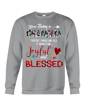 Load image into Gallery viewer, Being A Grandma Makes Me Joyful And Blessed Trending For Family Sweatshirt
