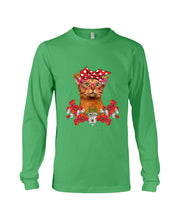 Load image into Gallery viewer, Abyssinian Bow Special Gift For Cat Lovers Unisex Long Sleeve

