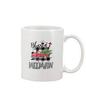 Load image into Gallery viewer, Blessed Meemaw Black And White Plaid Driving Car Custom Design Gifts Mug
