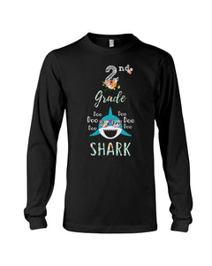 2Nd Grade Doo Doo Shark Anniversary Gift Unisex Long Sleeve