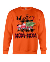 Load image into Gallery viewer, Blessed Mom-Mom Red Plaid Driving Car Custom Design Gifts Sweatshirt
