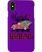 Load image into Gallery viewer, Blessed Grams Red Plaid Driving Car Custom Design Gifts Phone case
