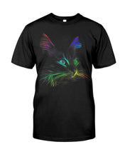 Load image into Gallery viewer, Colorful Cat Heart Custom Design Gift For Cat Lovers Guys Tee
