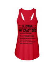 Load image into Gallery viewer, 5 Things You Should Know About My November Crazy Dad Ladies Flowy Tank
