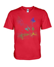 Load image into Gallery viewer, Colorful Cat Heart Custom Design Gift For Cat Lovers Guys V-Neck
