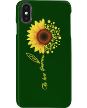 Load image into Gallery viewer, Be Here Tomorrow Sunflower Spina Bifida Awareness Phone case
