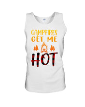 Load image into Gallery viewer, Campfires Get Me Hot Gifts For Camping Lovers Unisex Tank Top
