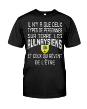 Load image into Gallery viewer, A Que Deux Types De Personnes Sur Terre Les Aulnay-Sous-Bois Emblem Guys Tee
