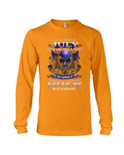 Load image into Gallery viewer, Born In July My Scars Tell A Story Unisex Long Sleeve
