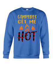 Load image into Gallery viewer, Campfires Get Me Hot Gifts For Camping Lovers Sweatshirt
