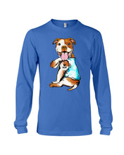Load image into Gallery viewer, Bull I Love Mom Custom Design Gifts For Dog Lovers Unisex Long Sleeve
