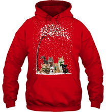 Load image into Gallery viewer, Cats Winter Tree Snowy Gifts Idea Hoodie
