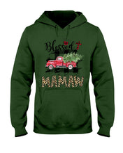 Load image into Gallery viewer, Blessed Mamaw Leopard Pattern Driving Car Custom Design Gifts Hoodie
