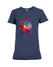 Load image into Gallery viewer, Colorful Sea Otter Custom Design For Animal Lovers Ladies Tee
