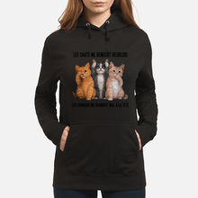Load image into Gallery viewer, Cat Make Me Happy Gift For Cat Lovers Hoodie

