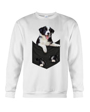 Load image into Gallery viewer, Border Collie In Pocket Personalized Name Gifts For Dog Lovers Sweatshirt
