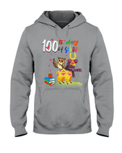 Load image into Gallery viewer, 100Th Day Of School Funny Llama  And Owl Gifts For Students Hoodie
