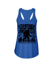 Load image into Gallery viewer, Bigfoot Believe Sasquatch Custom Design For Friends Ladies Flowy Tank
