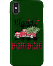 Load image into Gallery viewer, Blessed Mom-Mom Red Plaid Driving Car Custom Design Gifts Phone case
