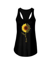Load image into Gallery viewer, Be Here Tomorrow Sunflower Spina Bifida Awareness Ladies Flowy Tank
