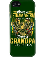 Load image into Gallery viewer, Being A Vietnam Veteran Is An Honor Grandpa Gifts Phone case
