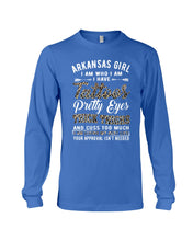 Load image into Gallery viewer, Arkansas Girl Have Tattoos Pretty Eyes Gifts For Arkansas Girls Unisex Long Sleeve
