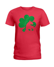 Load image into Gallery viewer, Bull Terrier Clover St Patrick&#39;s Day For Dog Lovers Ladies Tee
