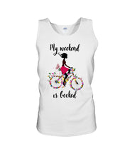 Load image into Gallery viewer, A Beautiful Girl -My Weekend Is Booked Custom Design Unisex Tank Top
