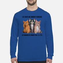 Load image into Gallery viewer, Cat Make Me Happy Gift For Cat Lovers Unisex Long Sleeve

