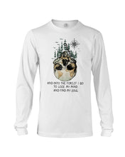 Load image into Gallery viewer, And Into The Forest I Go To Lose My Mind And Find My Soul Skull Unisex Long Sleeve
