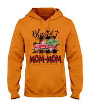 Load image into Gallery viewer, Blessed Mom-Mom Red Plaid Driving Car Custom Design Gifts Hoodie
