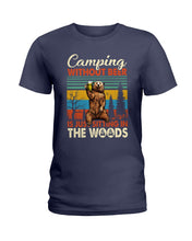 Load image into Gallery viewer, Camping Without Beer Is Just Sitting In The Woods Ladies Tee
