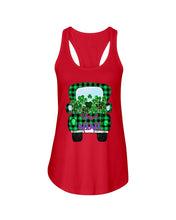 Load image into Gallery viewer, Blessed Nini Patrick&#39;s Day Custom Design Personalized Name Gifts Ladies Flowy Tank
