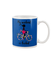 Load image into Gallery viewer, A Beautiful Girl -My Weekend Is Booked Custom Design Mug
