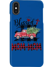 Load image into Gallery viewer, Blessed Mom-Mom Red Plaid Driving Car Custom Design Gifts Phone case
