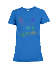 Load image into Gallery viewer, Colorful Cat Heart Custom Design Gift For Cat Lovers Ladies Tee
